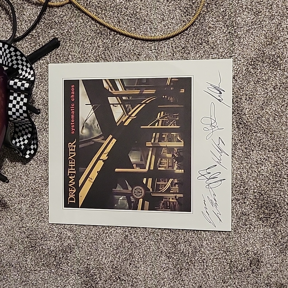 Dream Theater Systematic Chaos Autographed promotion poster